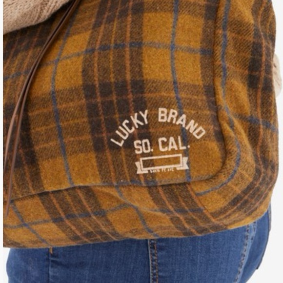 LUCKY BRAND Rhyn Plaid Tote Bag In Topanga Tan Plaid - Picture 5 of 12